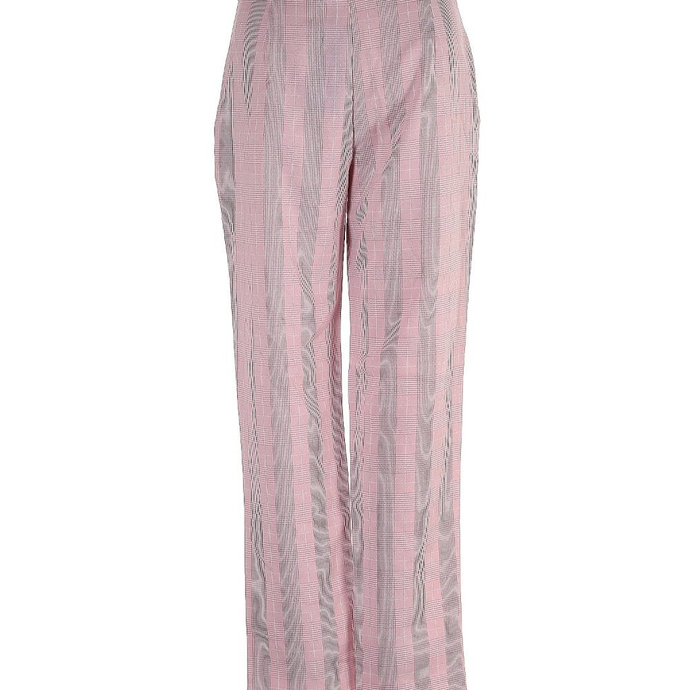 Nastygal Pink Plaid Pants